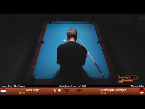 MoneyBattle: Alex Lely v Christoph Reintjes - Straightpool race to 1.000