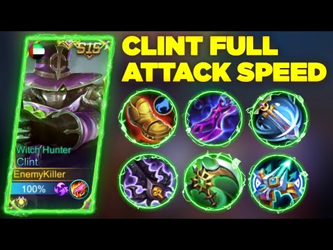 CLINT FULL ATACK SPEED BUILD | Mobile Legends