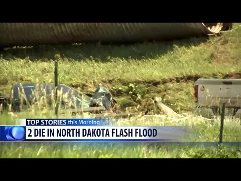 2 killed when North Dakota road is washed out Video
