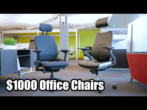 Steelcase Gesture and Leap V2 Office Chairs - First Impressions on $1000 ergonomic task chair Video