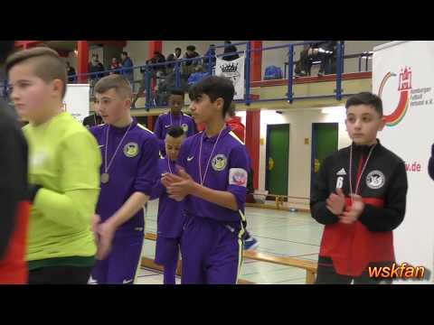 Jugendfußball Hamburg (23. Februar 2019) Die U 13 des HSV ist Hamburger Hallenfußballmeister