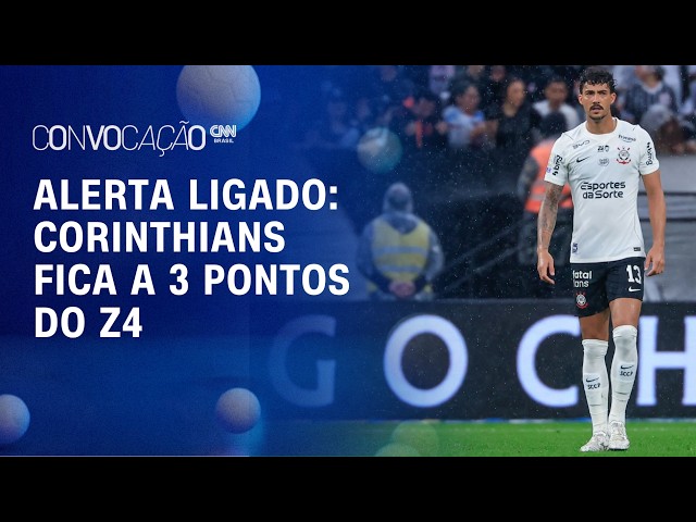 Corinthians fica a três pontos do Z4 após perder para o Fluminense | CONVOCAÇÃO CNN