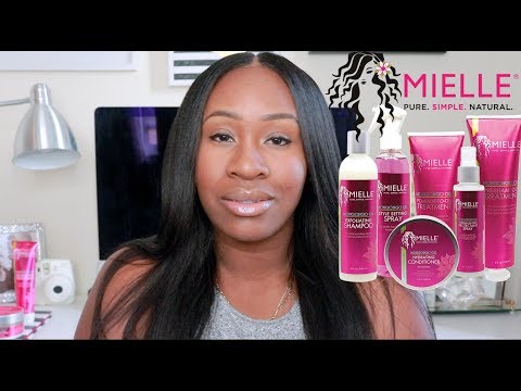 STRAIGHTENING MY RELAXED HAIR | MIELLE ORGANICS...