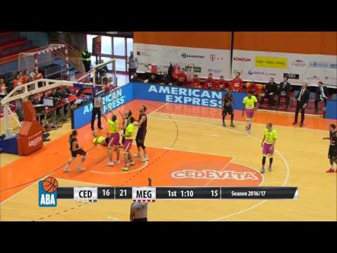 DENIED! Čančar with a block on Babić! (Cedevita - Mega Leks, 15.1.2017)