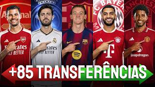 +85 CONTRATAÇÕES CONFIRMADAS NO FUTEBOL EUROPEU 2026/27