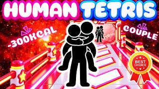 Download lagu HUMAN TETRIS 2-Player 🔥 Duo Reflexes vs. THE WALL! 🧱 | Immersive Interactive Warm-Up mp3