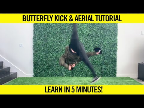 BUTTERFLY KICK & AERIAL TUTORIAL | LEARN IN 5 MINUTES!