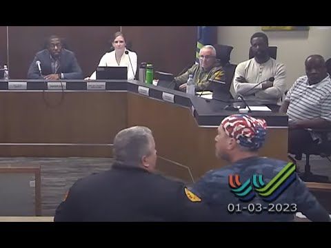 Video: City Council meeting argument arrest Jan. 3, 2023