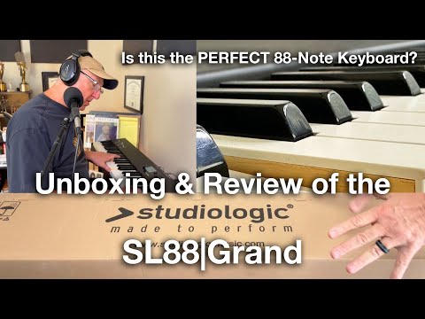 UNBOXING & REVIEW of the STUDIOLOGIC SL88 GRAND Hammer Action MIDI Keyboard Controller