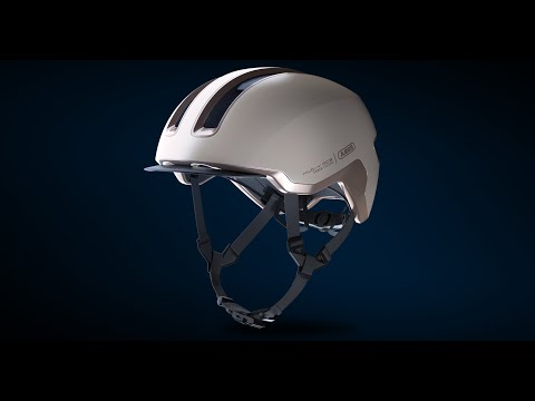 Шлем ABUS Urban Helm HUD-Y LED L (57-61 см) с магнитной спинкой, аккумуляторный и магнитной застежкой - фото 1 - id-p2790902652