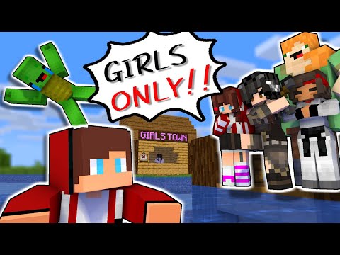 Girls Only Town in Minecraft - Hilarious Animation!