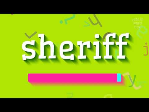 HOW TO PRONOUNCE SHERIFF? #sheriff
