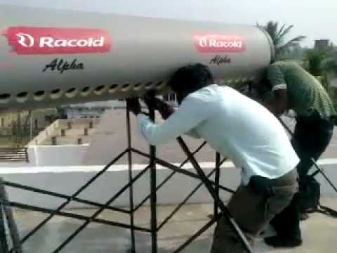 Racold ETC Solar Hot Water Heater Installation