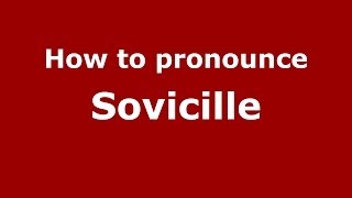 How to pronounce Sovicille