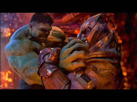 Thanos Vs Hulk - Fight Scene - Avengers Infinity War (2018) Movie CLIP 4K [HDR]