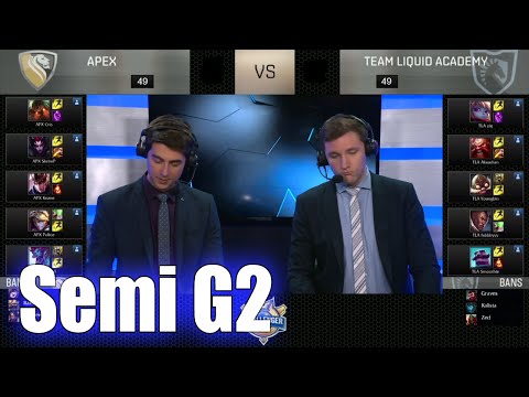 Apex vs Team Liquid Academy | Game 2 Semi Finals S6 NACS Spring 2016 | APX vs TLA G2