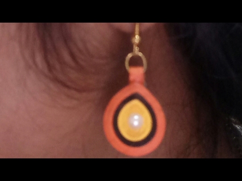 Quilling earrings/ How to make Simple & Easy dangle earring/ Dangle earring Video