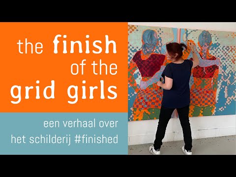 the finish of the grid girls (a story about the painting #finished)