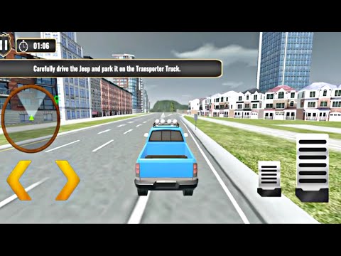 US Police Car Transporter: Cruise Truck Simulator - Crazy Car Transporter Game - Part-11