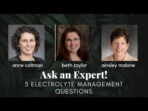 Ask an expert! 3 RDs answer 5 electrolyte management questions
