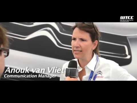 Anouk Van Vliet, Communication Manager, at WTCC Spa-Francorchamps 2014