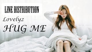 Lovelyz - 'Hug Me' Line Distribution (Color Coded)