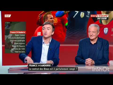 L'équipe du soir du 10 Sept partie 2: Débrief France vs Andorre 3-0, Griezmann pénos raté, Ikoné..