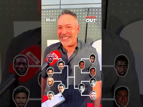 KNOCKOUT with Oscar De La Hoya 👀🥊 #oscardelahoya #terencecrawford #floydmayweather #mannypaquiao