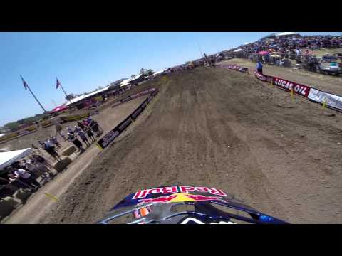 GoPro HD: Ken Roczen Moto 1 Win - Hangtown MX Lucas Oil Pro Motocross Championship 2014