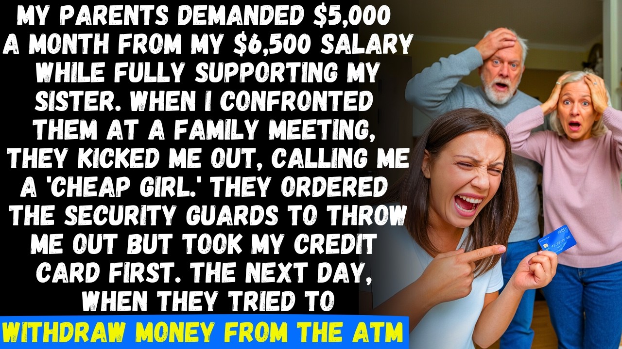 My parents demanded $5,000 a month from my $6,500 salary to support my sister. When I refused...