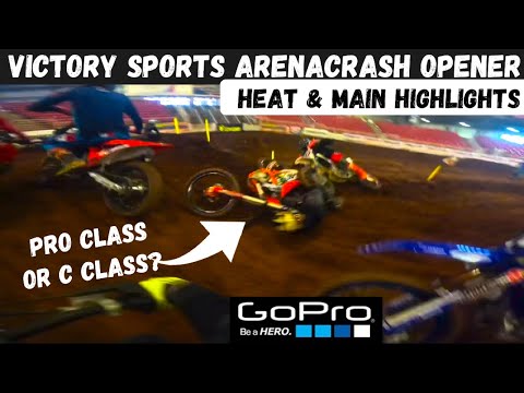 GoPro Helmet Cam - ArenaCrash Night 1 was SKETCHY!! Pro Heats & Mains