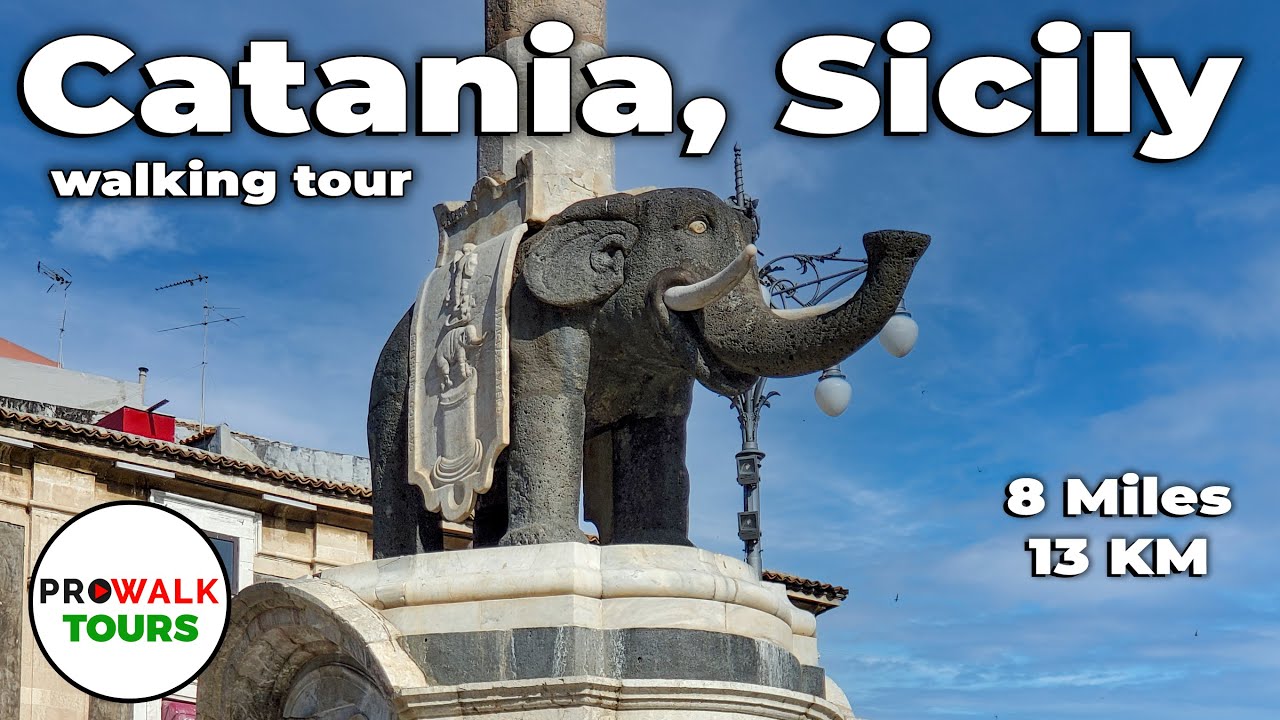 Catania, Sicily Walking Tour - With Captions!