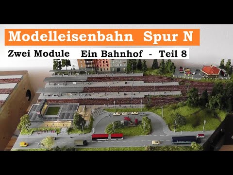 Modelleisenbahn Spur N / 1:160 - Zwei Module ein Bahnhof - Teil 8 - digital fahren analog schalten
