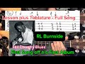 RL Burnside Hill Country Blues Lesson with Complete Song Tab.  “Just Like a Bird Without a Feather”