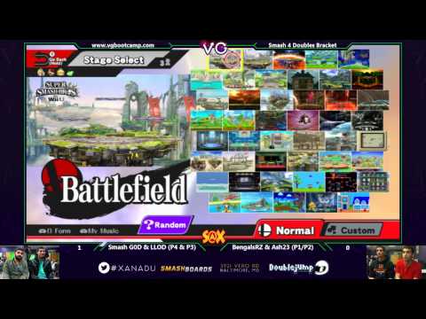 S@X Monthly - LLOD & Smash G0D vs BengalsRZ & Ash23 - SSB4 Winners Semis - Smash 4