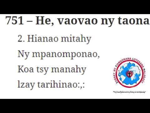 FFPM 751 – He, vaovao ny taona