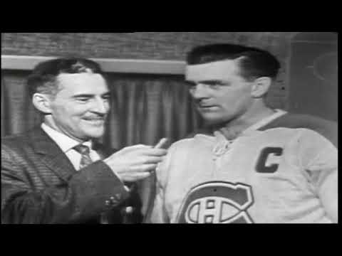 Maurice Richard interview from 1960 after winning the Stanley Cup in Toronto for the Canadiens