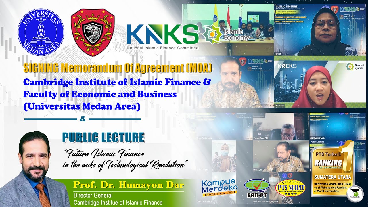 MoA Fakultas Ekonomi dan Bisnis UMA dengan CAMBRIDGE INSTITUTE OF ISLAMIC FINANCE // UMA UPDATE