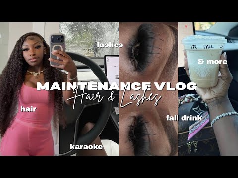 Maintenance Vlog ✰ : hair, lashes, eyebrows & more | RIANILAMAR