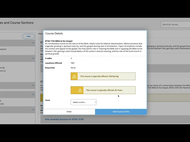 Thumbnail for video titled: How to Register for a Class and a Section