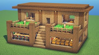 Minecraft - How to Build a Wooden Spruce House
