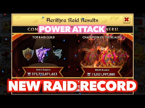 WORLD RECORD Raid (Power Attack) - Knights And Dragons