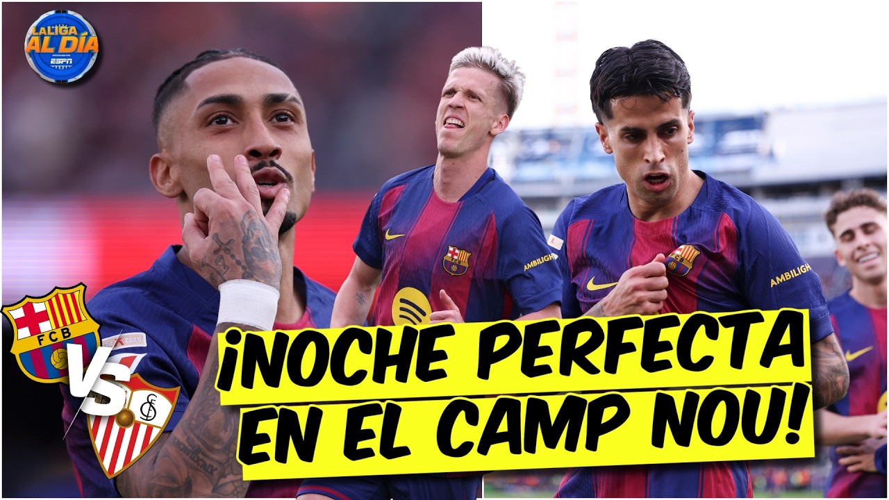 BARCELONA le da un BAILE al SEVILLA en el CAMP NOU | La Liga al Día
