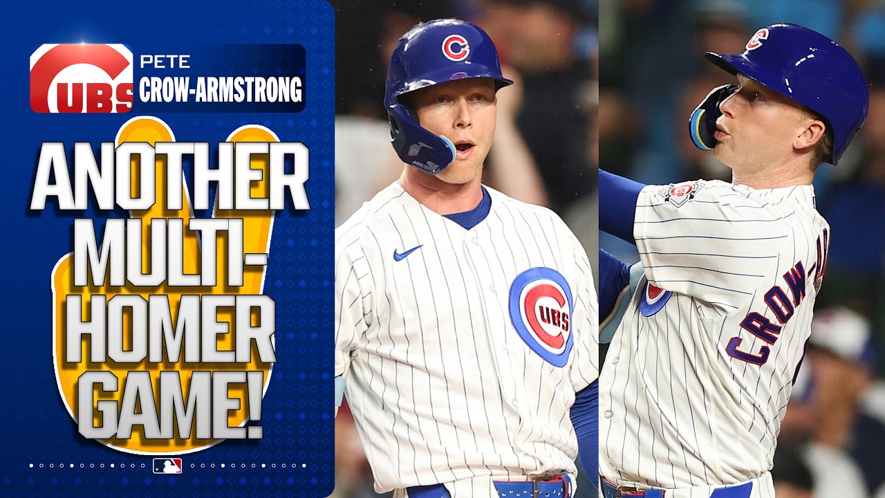 Pete Crow-Armstrong hits 2 HOME RUNS for BACK-TO-BACK MULTI-HOMER GAMES! 🤯😤  (5 homers in  2 games!)