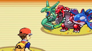 Red vs 3 Hoenn Legendary Pokemon [Pokemon Emerald]