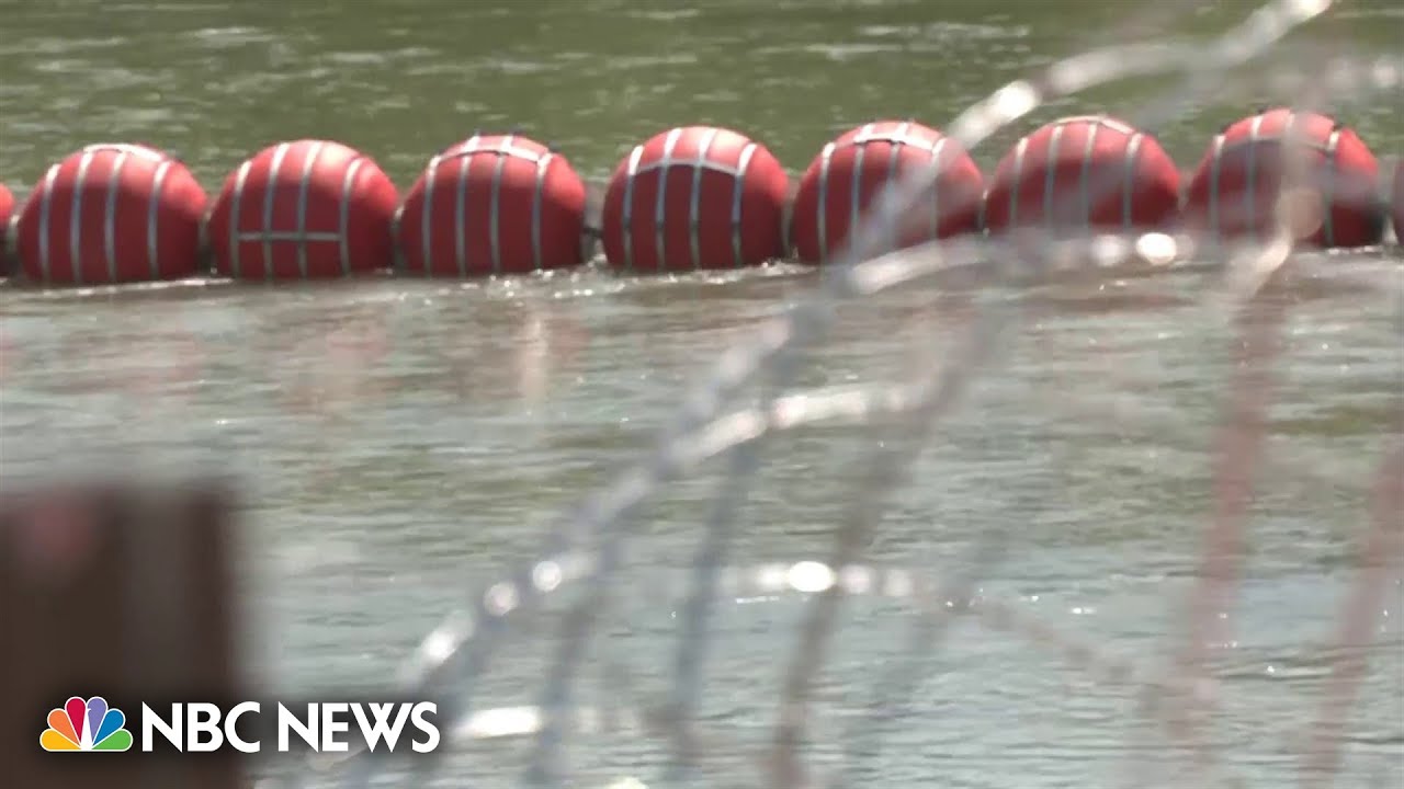 Biden admin suing Texas over floating barriers at southern border