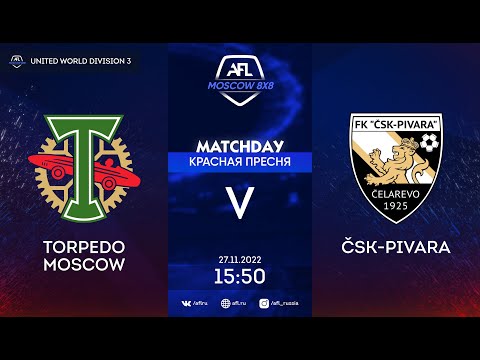 AFL22. United World. Division 3. Day 22. Torpedo Moscow - ČSK-Pivara