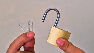 How To Open Door Lock With Paperclip