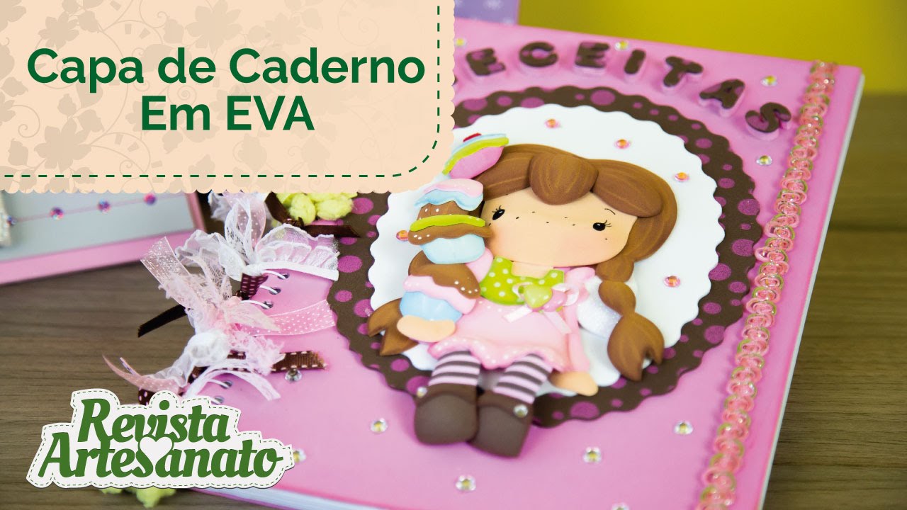 Capa de Caderno em EVA 3D - Passo a Passo