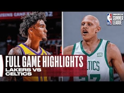LAKERS vs CELTICS - NBA SUMMER LEAGUE - FULL GAME HIGHLIGHTS.